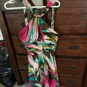 Multicolored cocktail dress